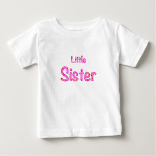 妹のタイポグラフィーベイビー幼児 ベビーTシャツ