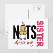 妹のナッツ1 Pink ポストカード (正面/裏面)