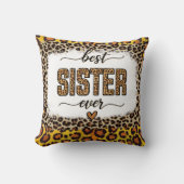 妹のヒョウ最高のの柄 クッション (正面)