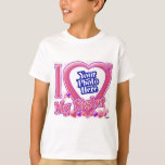 妹のピンク/紫が好き – 写真 Tシャツ<br><div class="desc">「妹のピンク/パープル」が大好きです。写真このTお気に入りのシャツのデザインに写真を追加してください。</div>