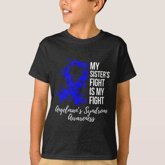 妹の戦いはアンジェルマン症候群Awの戦いだ Tシャツ (正面)