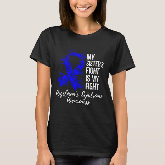 妹の戦いはアンジェルマン症候群Awの戦いだ Tシャツ (正面)