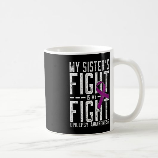 妹の戦いは私の戦いてんかん認識度 コーヒーマグカップ (右)