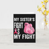 妹の戦いは私の戦い乳がん認識度 カード (黄色い花)