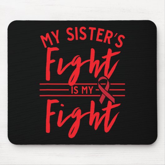 妹の戦いは血がんで待ち受けている マウスパッド (正面)