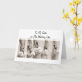 妹の結婚 愛と幸せ カード (黄色い花)