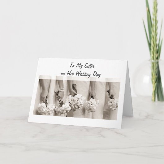 妹の結婚 愛と幸せ カード (正面)