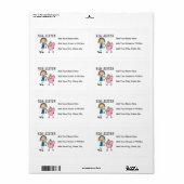 妹の贈り物が少ない姉 ラベル (フルシート)