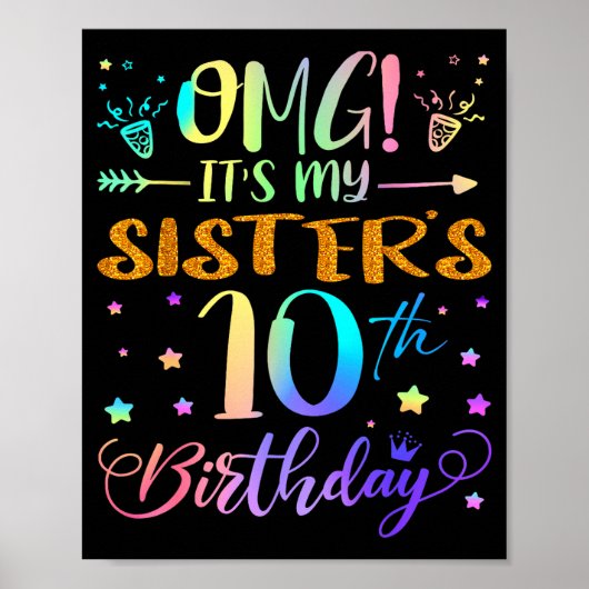 妹の10歳の誕生日だなんて!10歳のお誕生日おめでとう ポスター (正面)