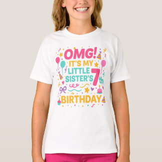 妹の7歳の誕生日パーティーだなんて！ Tシャツ