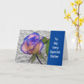 **妹の**特別な**バラ** カード (黄色い花)