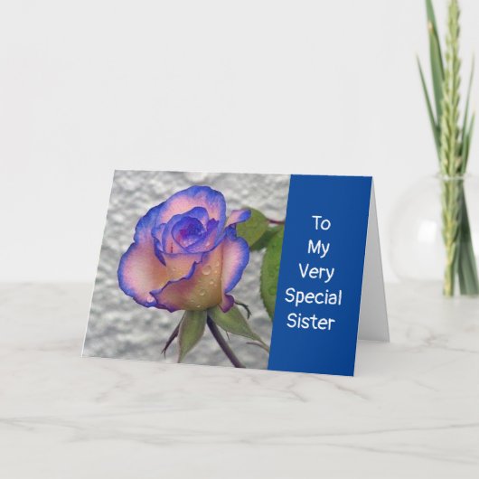 **妹の**特別な**バラ** カード (正面)