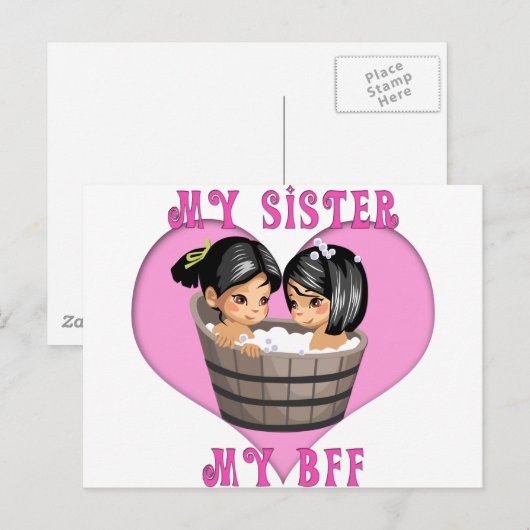 妹のBFFバス ポストカード (正面/裏面)