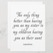 妹はハートに贈る 招待状 (正面/裏面)