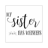 妹はヒゲタイポグラフィ ラバースタンプ (インプリント)