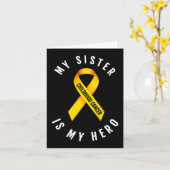 妹はヒーロー小児がん認識度T カード (黄色い花)