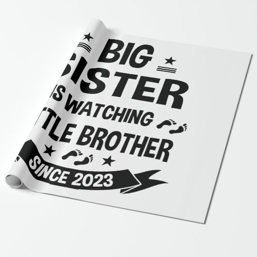 妹は兄気に弟を連れて行く ラッピングペーパー (アンロールド)