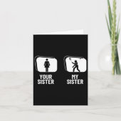 妹をシャトルバス弟ディントおもしろい カード (正面)