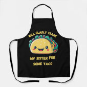 妹をタコスに連れて行く エプロン (正面)