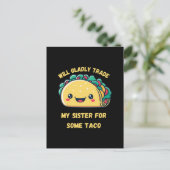 妹をタコスに連れて行く ポストカード (スタンド正面)