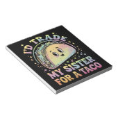 妹をタコ・シンコ・デ・マヨと交換する ノートパッド (アングル)