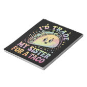 妹をタコ・シンコ・デ・マヨと交換する ノートパッド (回転)