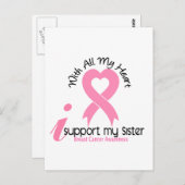 妹を支える乳がん ポストカード (正面/裏面)