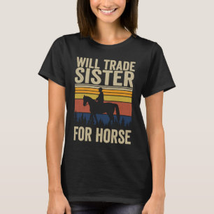 妹を馬と交換希望 馬 妹 Tシャツ