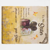 妹パーソナライズされたの毛布に フリースブランケット (正面(横))