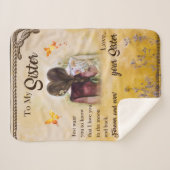 妹パーソナライズされたの毛布へ シェルパブランケット (正面(横))