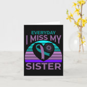 妹恋しく思ハート自殺認識度ブラット カード (黄色い花)