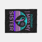 妹恋しく思ハート自殺認識度ブラット フリースブランケット (正面(横))