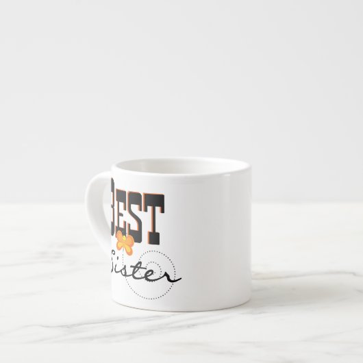 妹最高の蝶の贈り物 エスプレッソカップ (正面左)