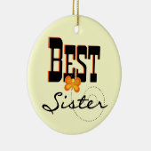 妹最高の蝶の贈り物 セラミックオーナメント (右)