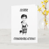 *妹* が弁護士に!自慢のカード カード (黄色い花)