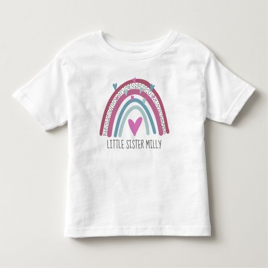妹 レインボーコーデ トドラーTシャツ (正面)