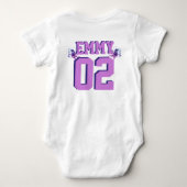 妹 姉 オーキッド ベビーボディスーツ (裏面)