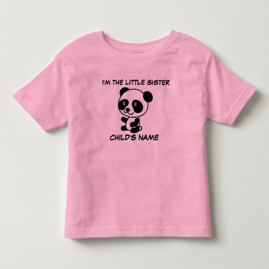 妹Tパーソナライズされたシャツ トドラーTシャツ (正面)