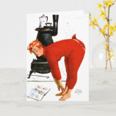 妻いけなの誕生日おもしろい挨拶 カード (黄色い花)