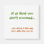 妻おもしろいが冷蔵庫用マグネットに言った通り マグネット (正面)