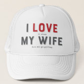 妻おもしろいが好きだ キャップ (正面)