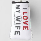 妻おもしろいが好きだ ゴルフヘッドカバー (回転90)