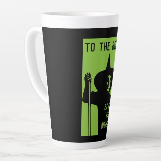 妻おもしろいのプレゼント カフェラテマグ (左アングル)