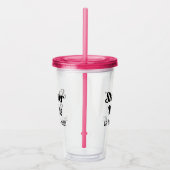 妻おもしろい又は友人用シャワーワイン引用文 アクリルタンブラー (右)