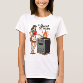 妻おもしろい料理ジョークヴィンテージレディーアート Tシャツ