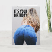 妻おもしろい用誕生日カード カード (正面)