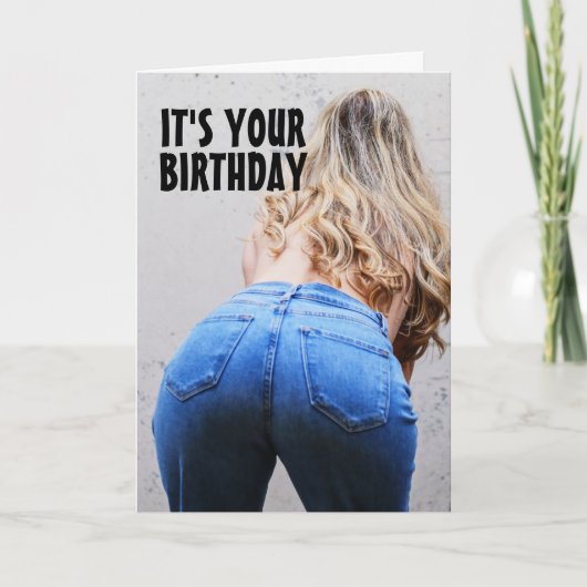 妻おもしろい用誕生日カード カード (正面)