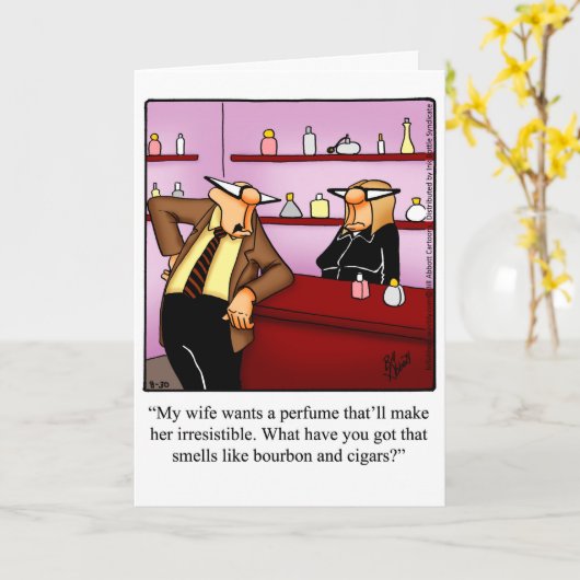 妻おもしろい用誕生日グリーティングカード カード (黄色い花)