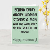 妻おもしろい記念日カード カード (黄色い花)