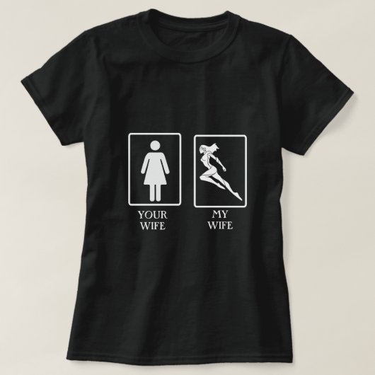 妻おもしろいTシャツ Tシャツ (デザイン正面)